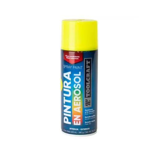 AEROSOL AMARILLO FLUORESCENTE 400ml  TOOLCRAFT